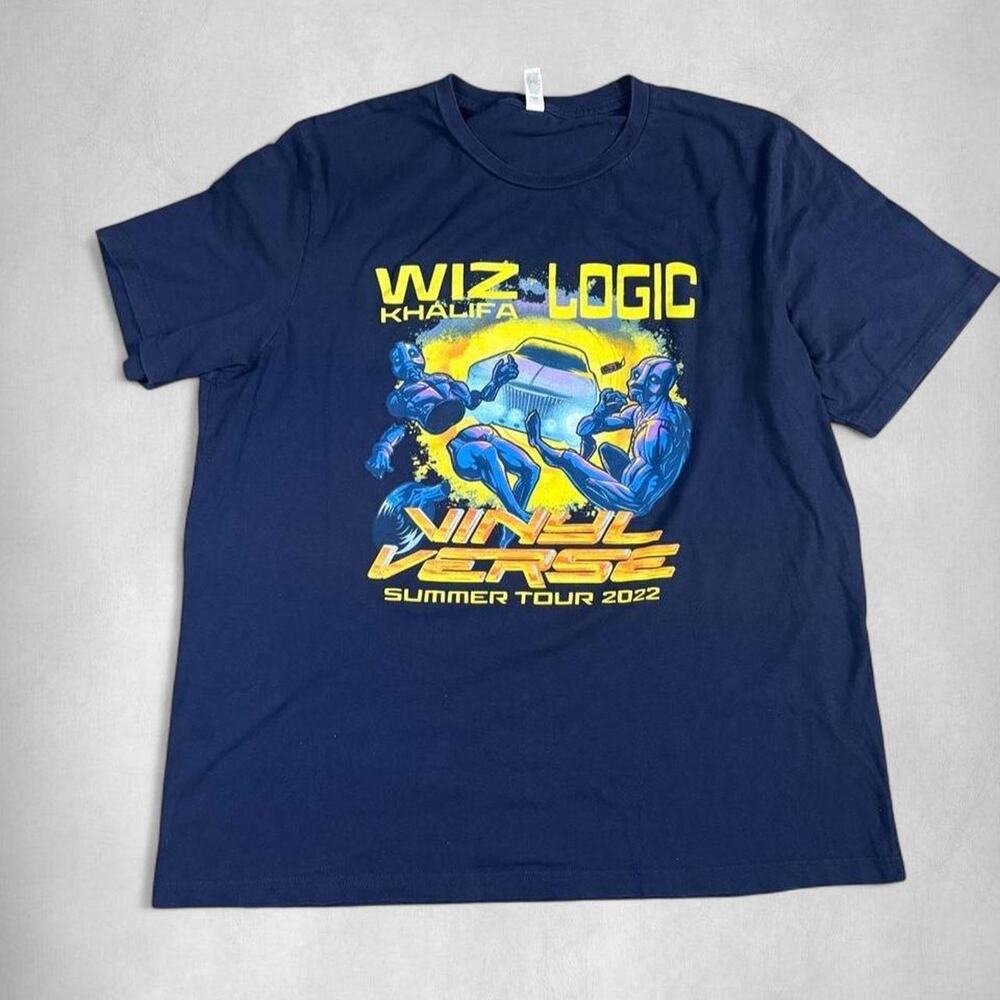 2XL |  Wiz Khalifa x Logic "Vinyl Verse" 2022 Summer Tour Tee